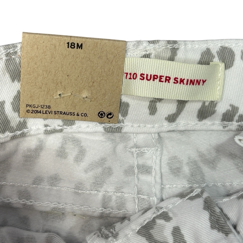 Levi's 710 Super Skinny Leopard Print‎ Jean Baby - Size 18 months NWT - Picture 4 of 6